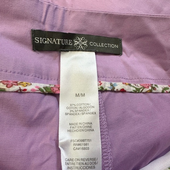Signature Lavender Straight-Leg Pants size M. <<<83>>> - Picture 6 of 7